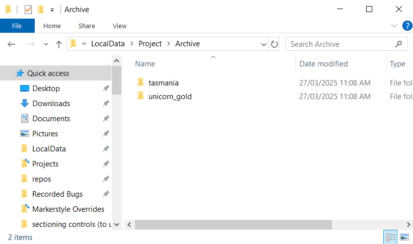 Archive folder containing a subfolder with the same name as the root folder