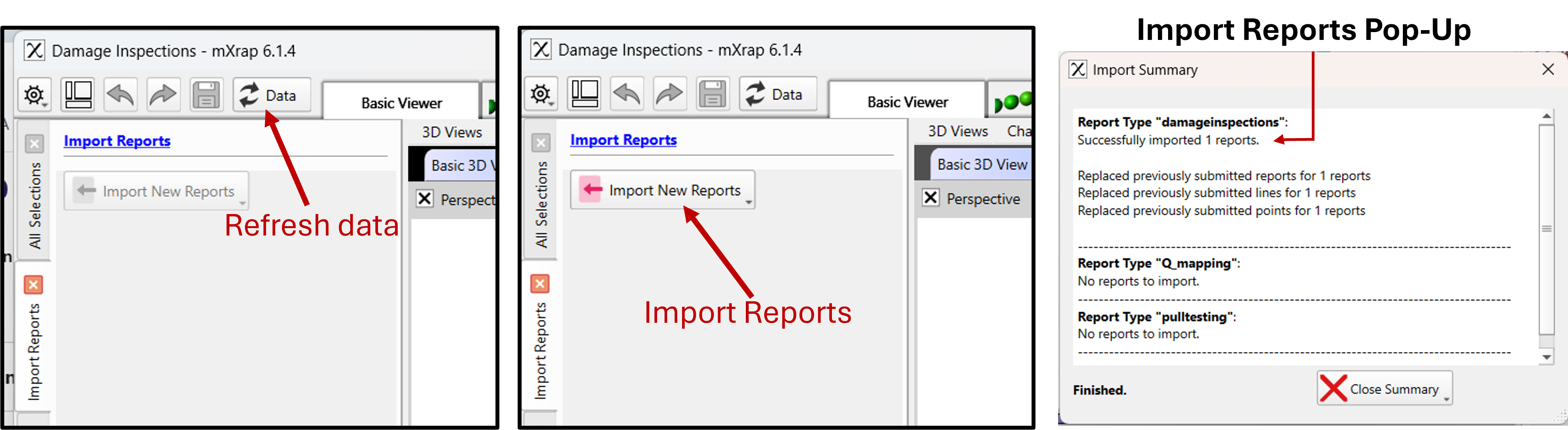 Importing reports