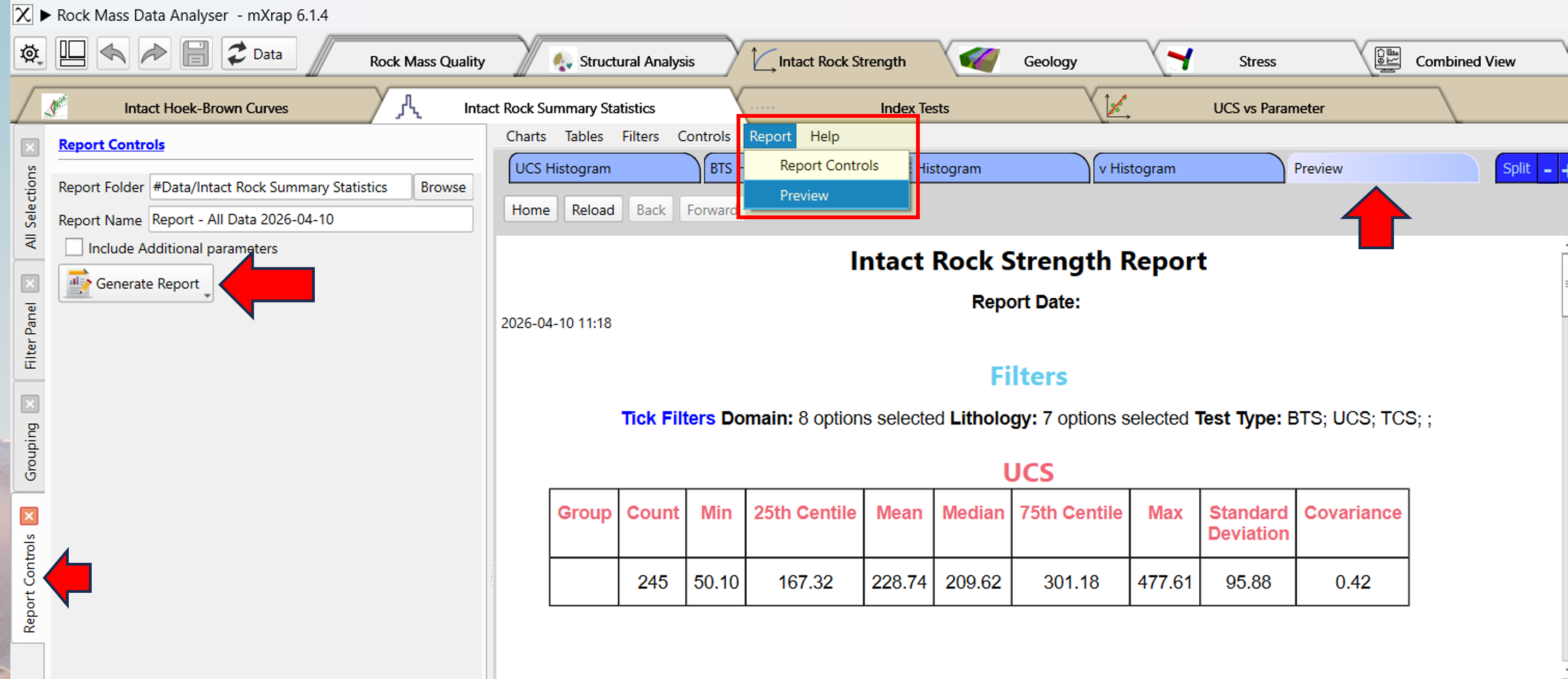 Export Lab Tests Report