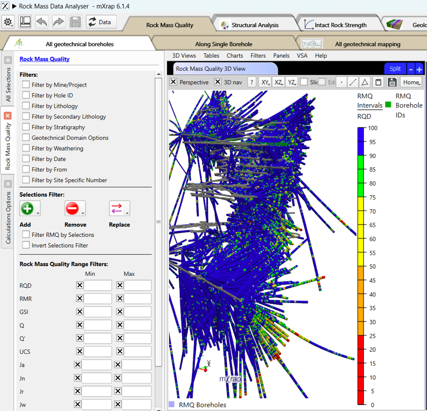 Rock Mass Quality Fitlers